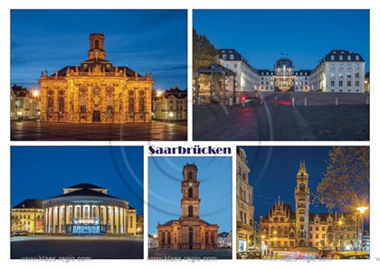 Postkarte, Ansichtskarte, Grusskarte, aktuell, neu, Standardformat Postkarte, Ansichtskarte, Grusskarte, aktuell, neu, Standardformat, Saarbruecken