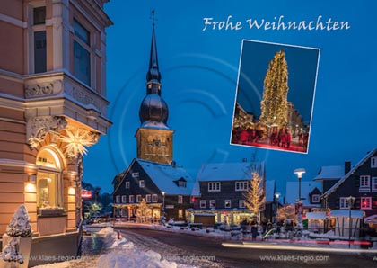 Postkarte, Ansichtskarte, Grusskarte, aktuell, neu, Standardformat Postkarte, Ansichtskarte, Grusskarte, aktuell, neu, Standardformat, Weihnachtskarte, Wermelskirchen