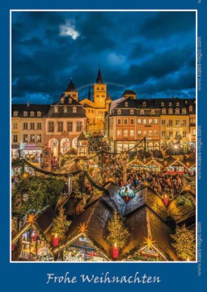 Postkarte, Ansichtskarte, Grusskarte, aktuell, neu, Standardformat Postkarte, Ansichtskarte, Grusskarte, aktuell, neu, Standardformat, Weihnachtskarte, Trier