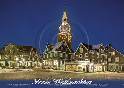 Ansichtskarte; Postkarte; Grusskarte; Weihnachtskarte, Remscheid-Lennep