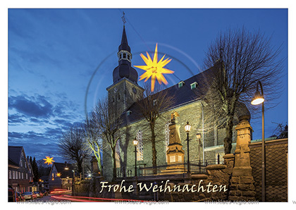 Ansichtskarte; Postkarte; Grusskarte; Klappkarte; Weihnachtskarte; Remscheid