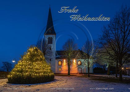 Ansichtskarte; Postkarte; Grusskarte; Klappkarte; Weihnachtskarte; Wermelskirchen