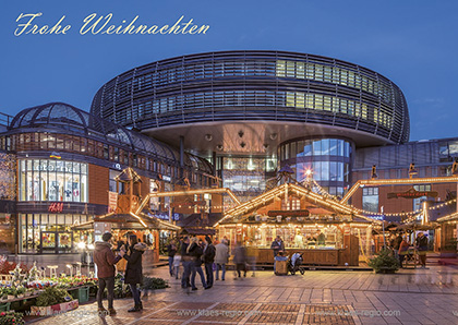 Ansichtskarte; Postkarte; Grusskarte; Klappkarte; Weihnachtskarte; Leverkusen