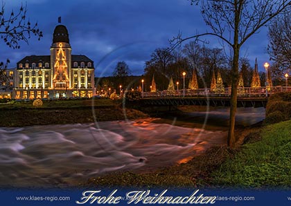 Ansichtskarte; Postkarte; Grusskarte; Klappkarte; Weihnachtskarte; Bad Neuenahr